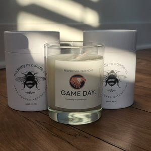 Olathe East Game Day 11 oz straight sided candle